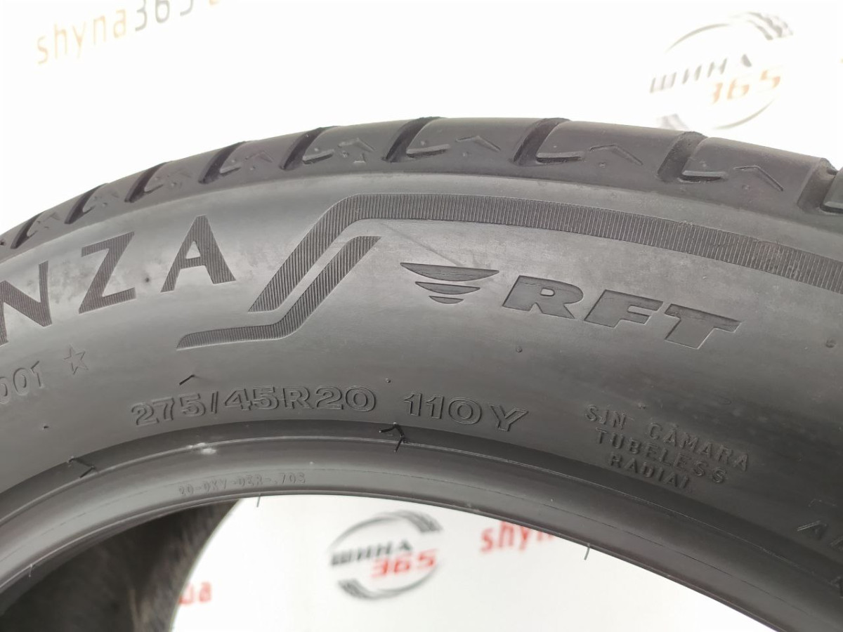 275/45 R20 BRIDGESTONE ALENZA 001 RUN FLAT 6mm