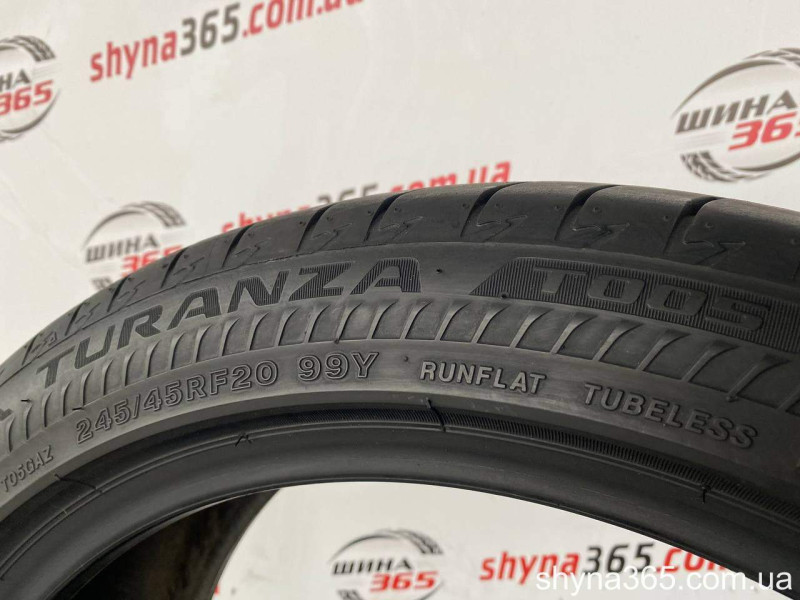 245/45 R20 BRIDGESTONE TURANZA T005 RUN FLAT 7mm