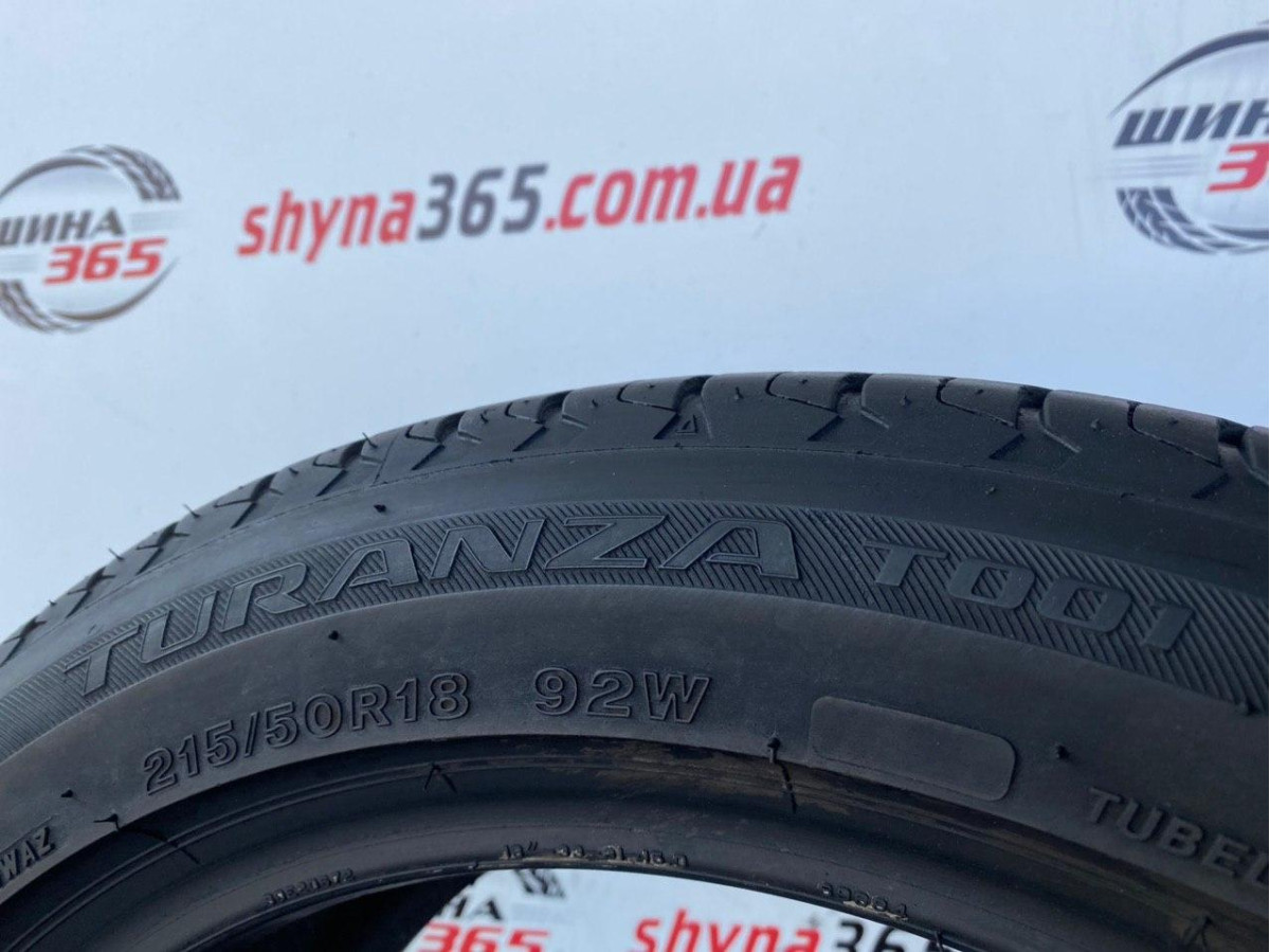 215/50 R18 BRIDGESTONE TURANZA T001 6mm