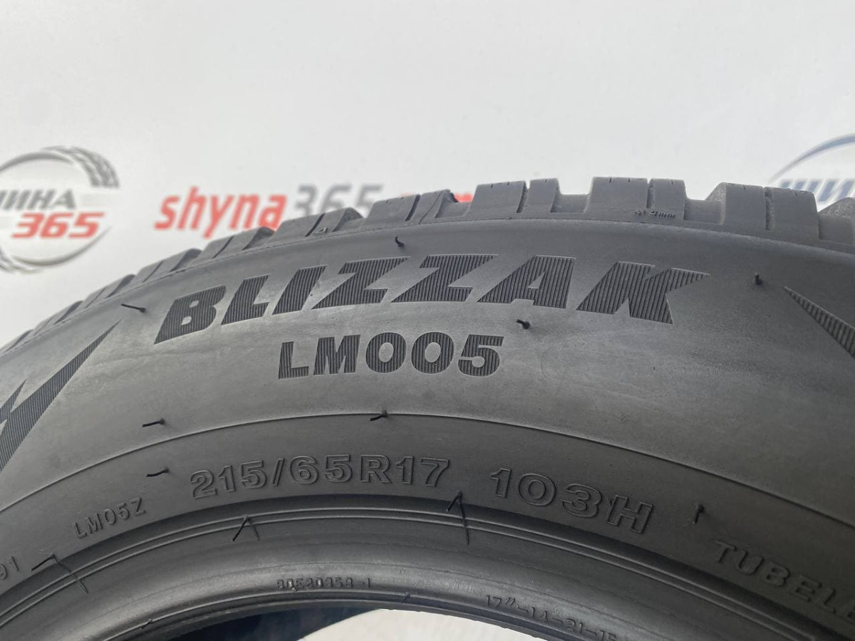 215/65 R17 BRIDGESTONE BLIZZAK LM005 7mm