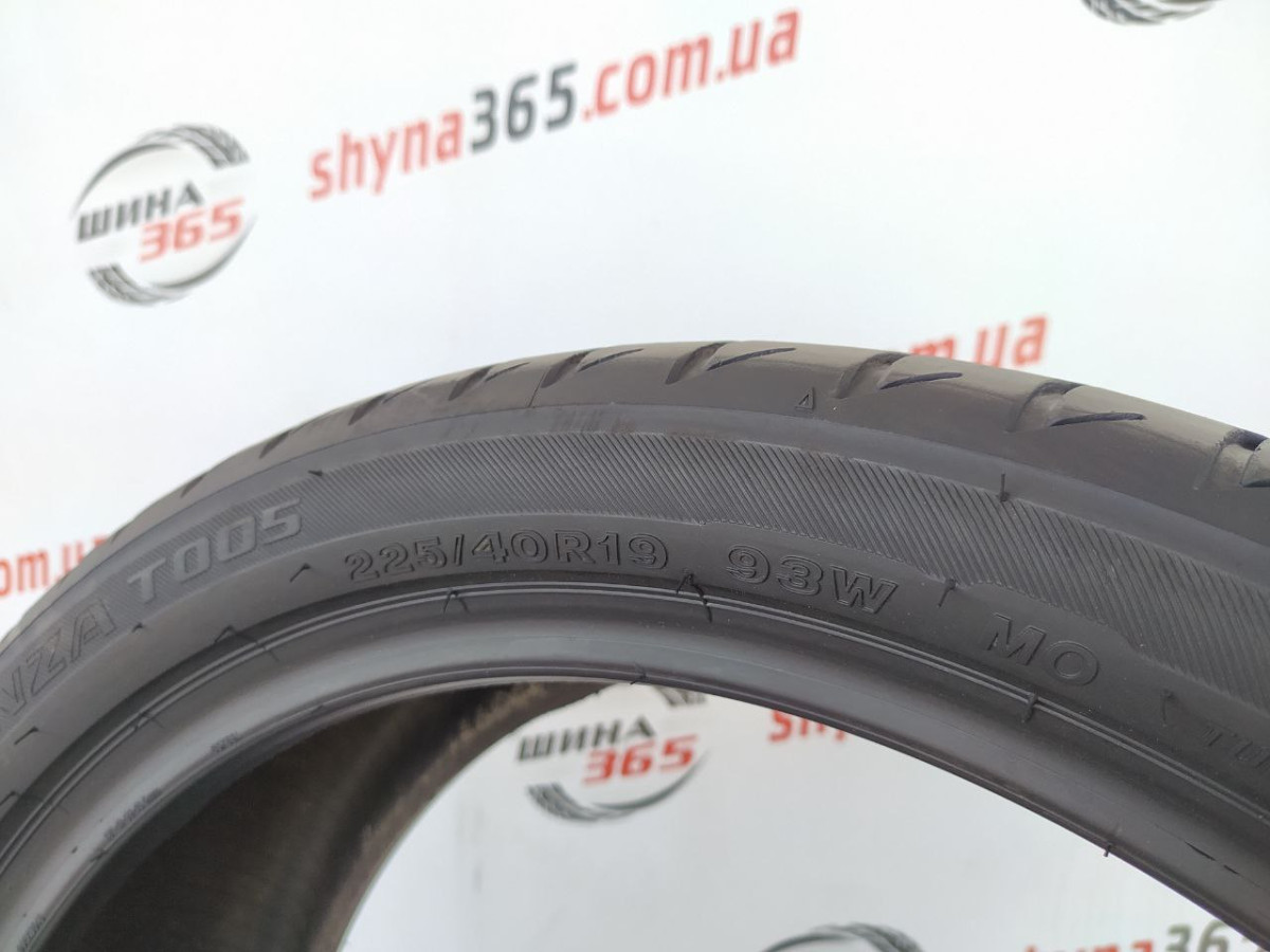225/40 R19 BRIDGESTONE TURANZA T005 4mm
