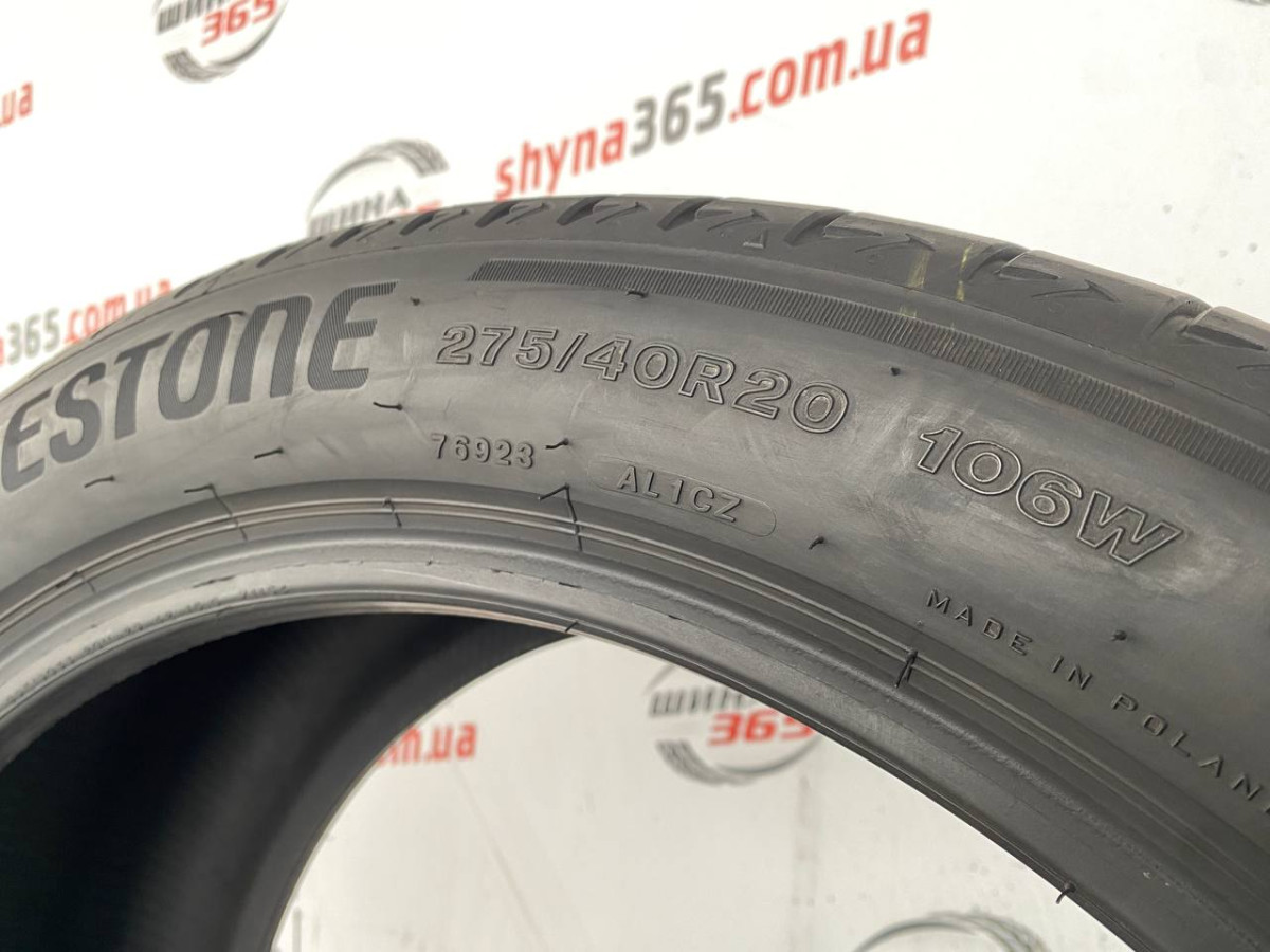 275/40 R20 BRIDGESTONE ALENZA 001 RUN FLAT 6mm