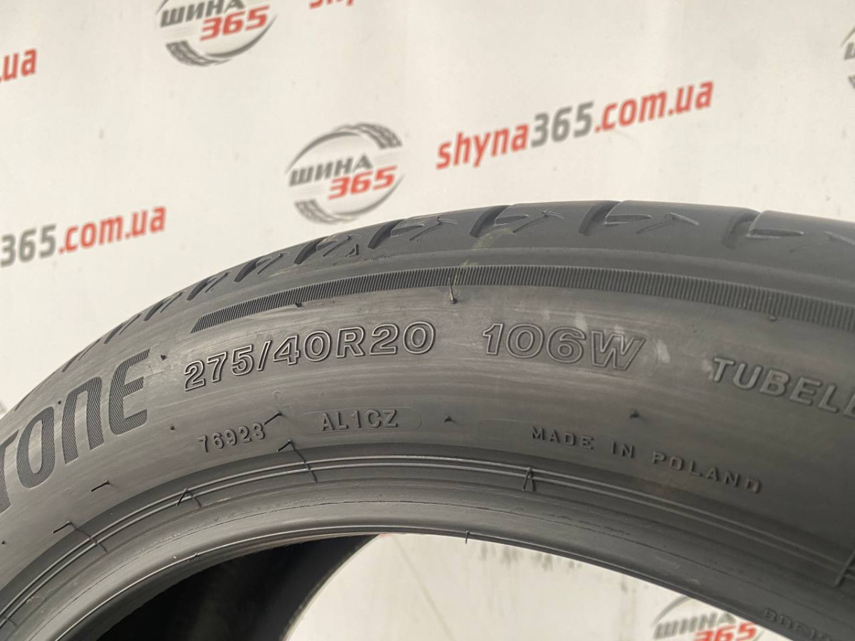 275/40 R20 BRIDGESTONE ALENZA 001 RUN FLAT 4mm