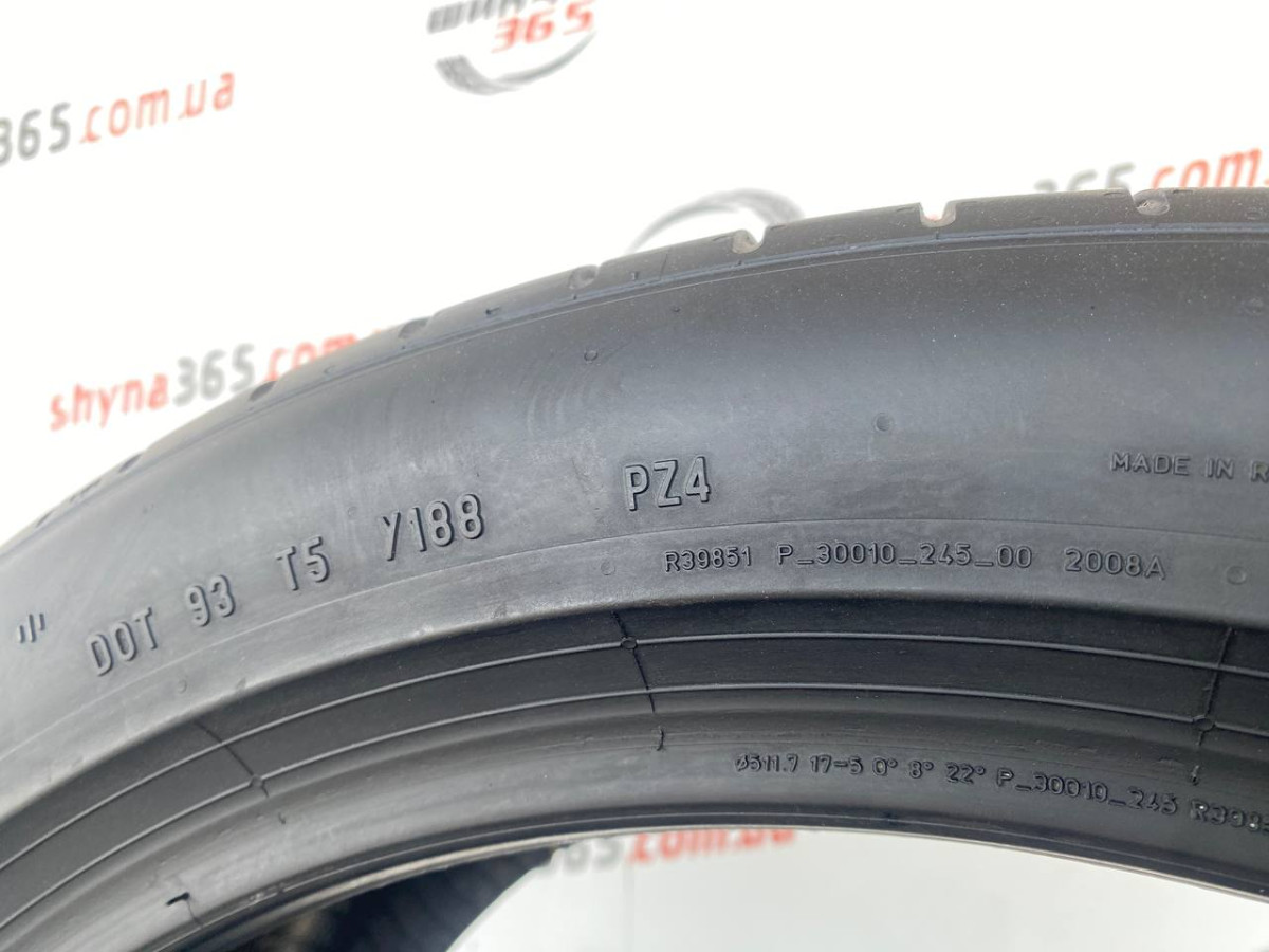 275/40 R20 PIRELLI PZERO PZ4 4mm