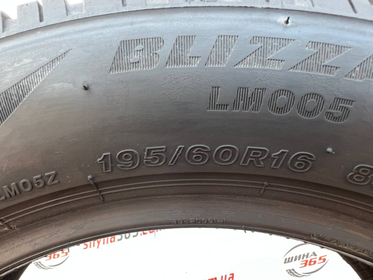 195/60 R16 BRIDGESTONE BLIZZAK LM005 5mm