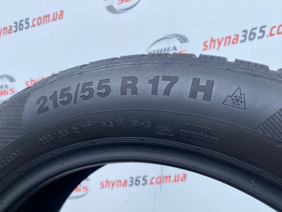 215/55 R17 CONTINENTAL WINTERCONTACT TS850P 4mm