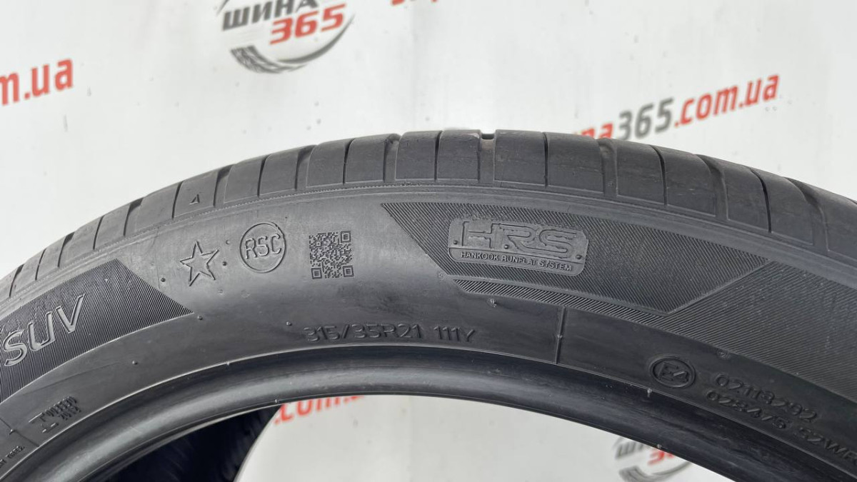 315/35 R21 HANKOOK VENTUS S1 EVO3 SUV K127C RUN FLAT 5mm
