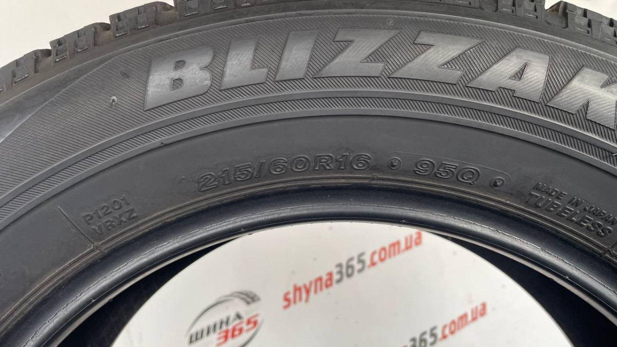 215/60 R16 BRIDGESTONE BLIZZAK VRX 6mm