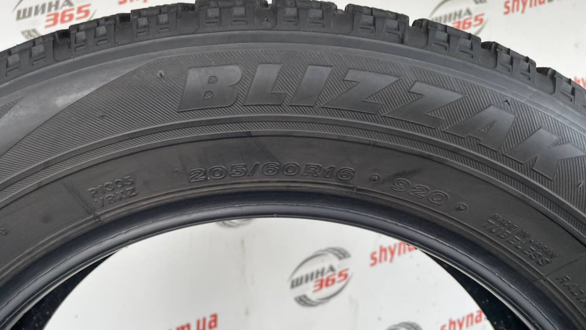 205/60 R16 BRIDGESTONE BLIZZAK VRX 6mm