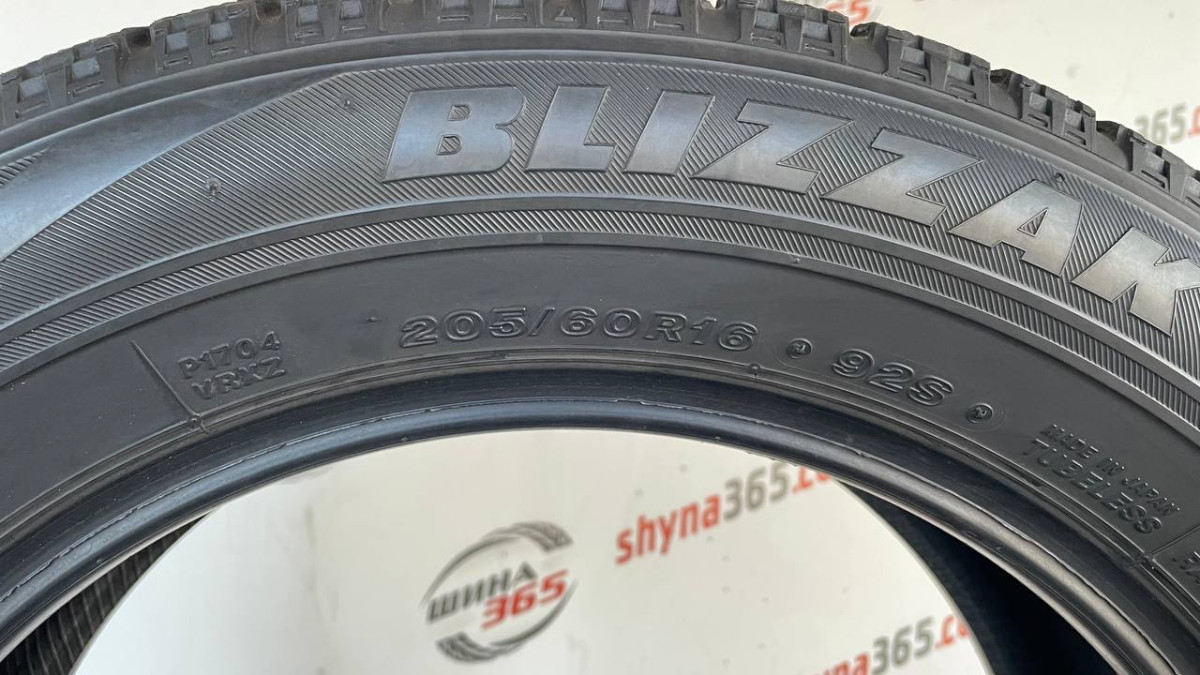 205/60 R16 BRIDGESTONE BLIZZAK VRX 7mm