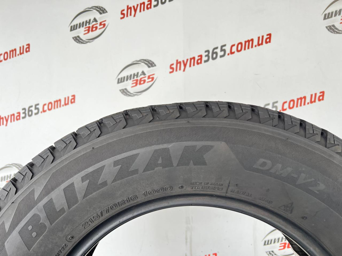 215/70 R16 BRIDGESTONE BLIZZAK DM-V2 8mm