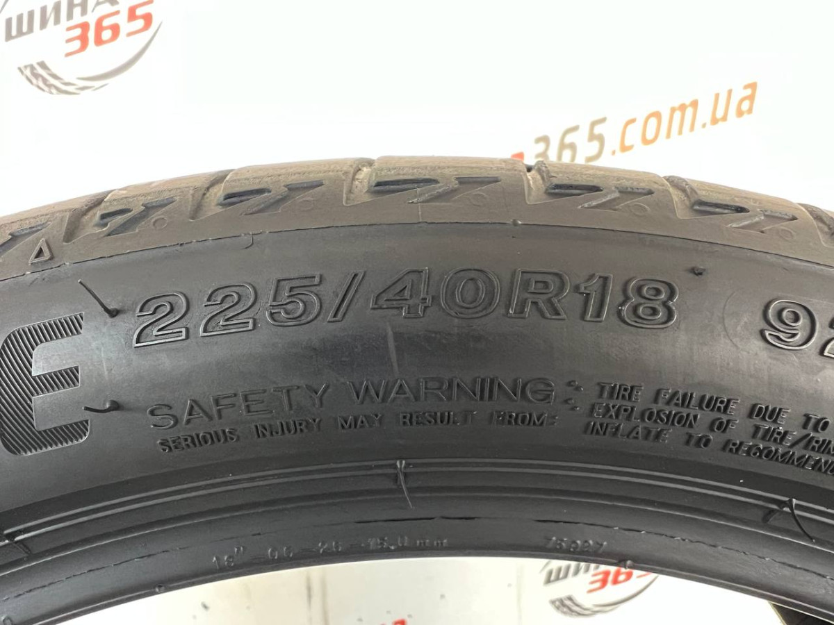 225/40 R18 BRIDGESTONE TURANZA T005 RUN FLAT 4mm