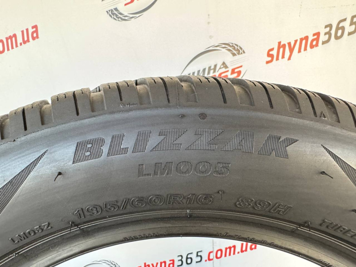 195/60 R16 BRIDGESTONE BLIZZAK LM005 7mm