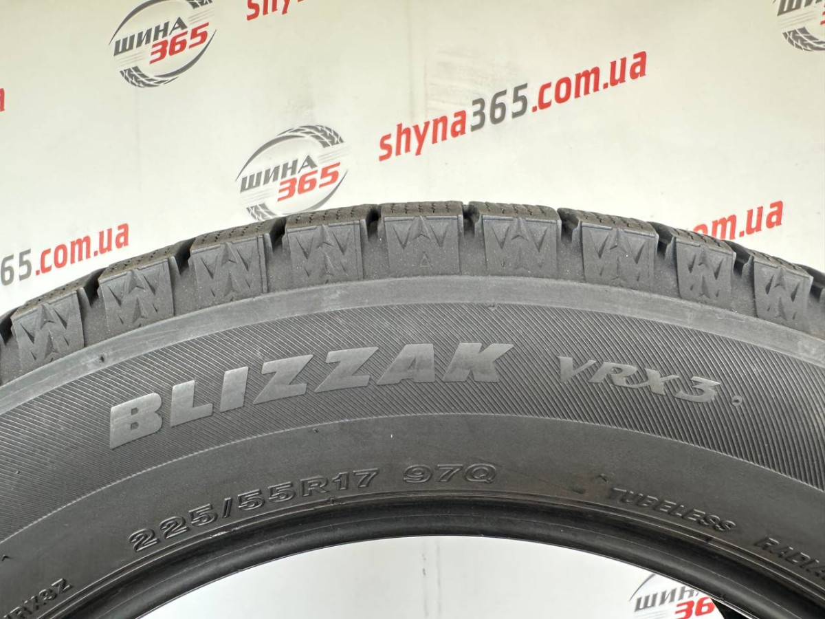 225/55 R17 BRIDGESTONE BLIZZAK VRX3 8mm
