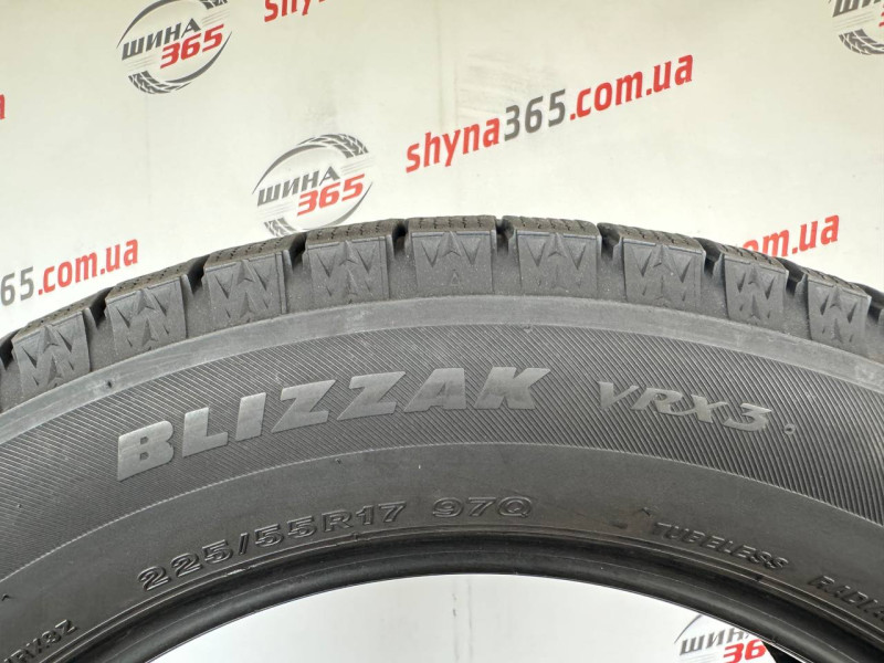 225/55 R17 BRIDGESTONE BLIZZAK VRX3 8mm