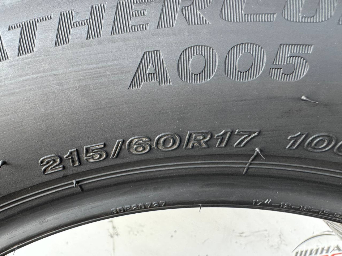 215/60 R17 BRIDGESTONE WEATHERCONTROL A005 EVO 5mm