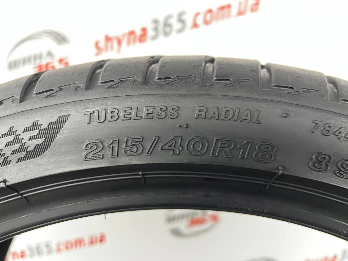 215/40 R18 BRIDGESTONE TURANZA T005 5mm