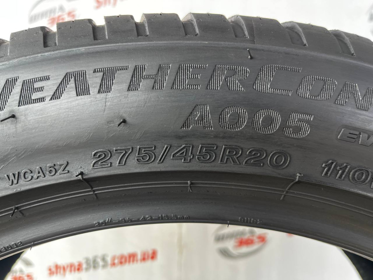 275/45 R20 BRIDGESTONE WEATHERCONTROL A005 EVO 6mm