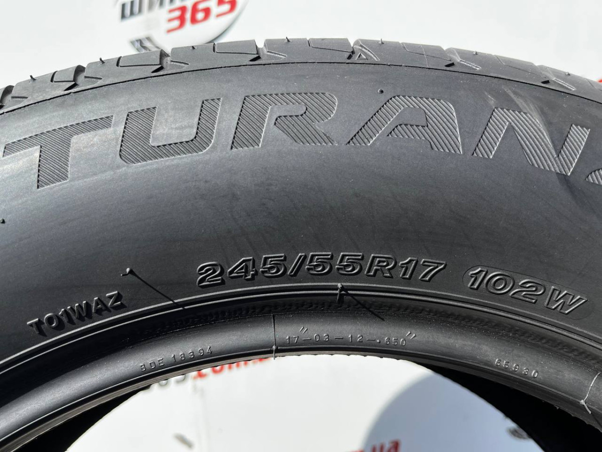 245/55 R17 BRIDGESTONE TURANZA T001 5mm