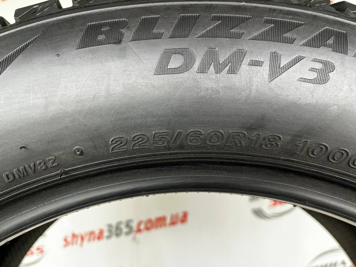 225/60 R18 BRIDGESTONE BLIZZAK DM-V3 9mm