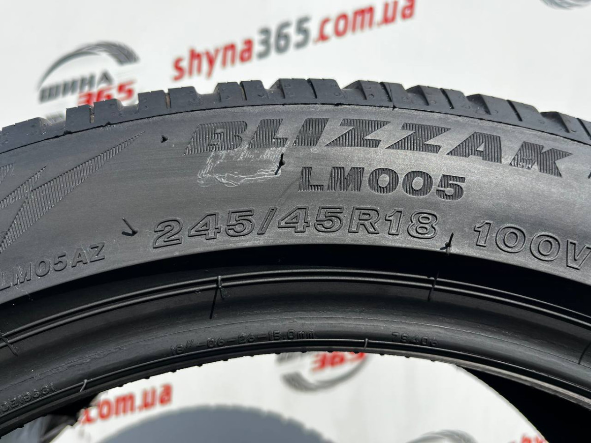245/45 R18 BRIDGESTONE BLIZZAK LM005 4mm