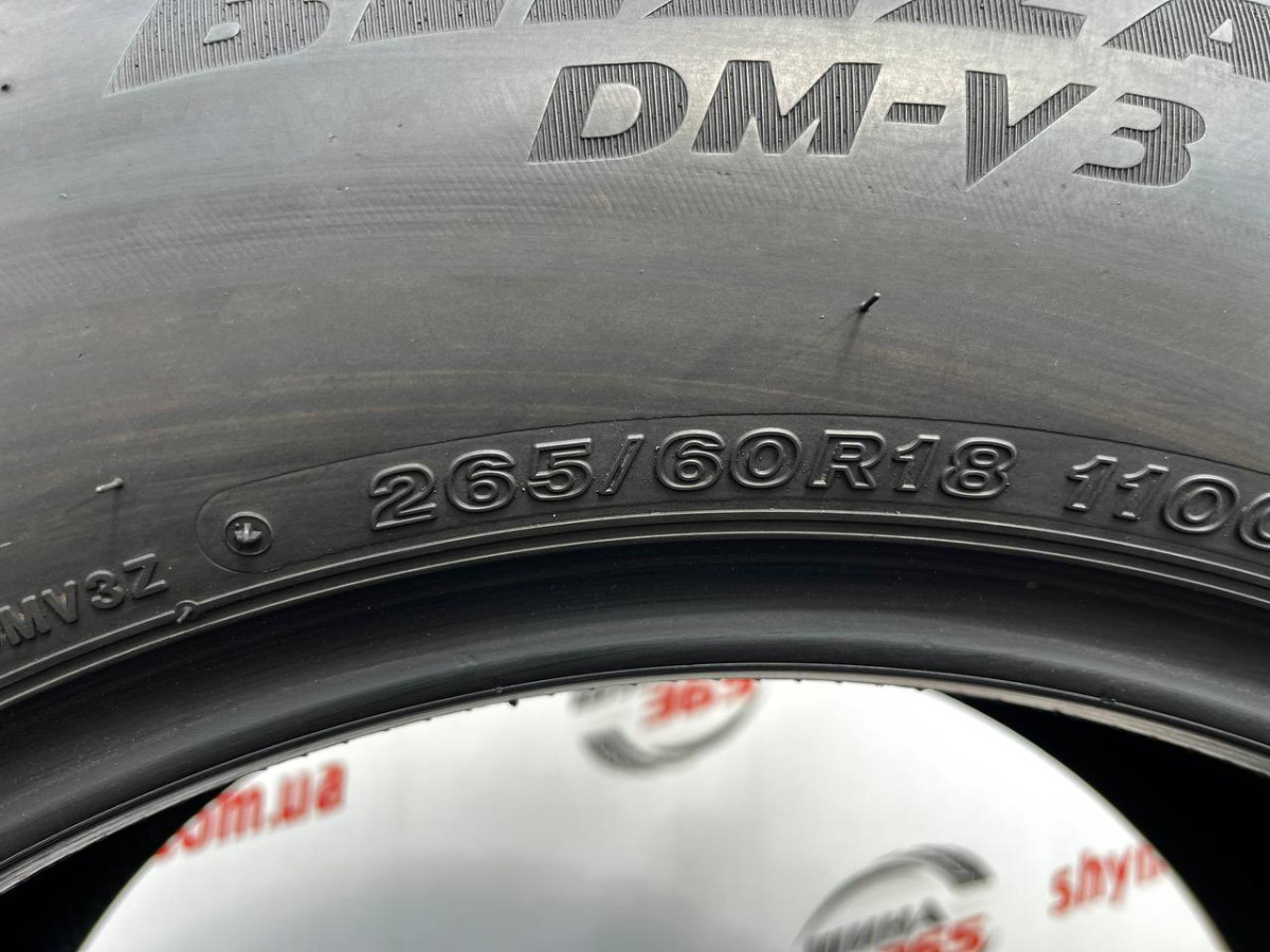 265/60 R18 BRIDGESTONE BLIZZAK DM-V3 8mm