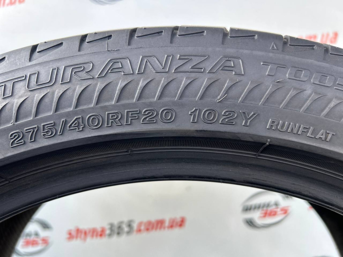 275/40 R20 BRIDGESTONE TURANZA T005 RUN FLAT 5mm