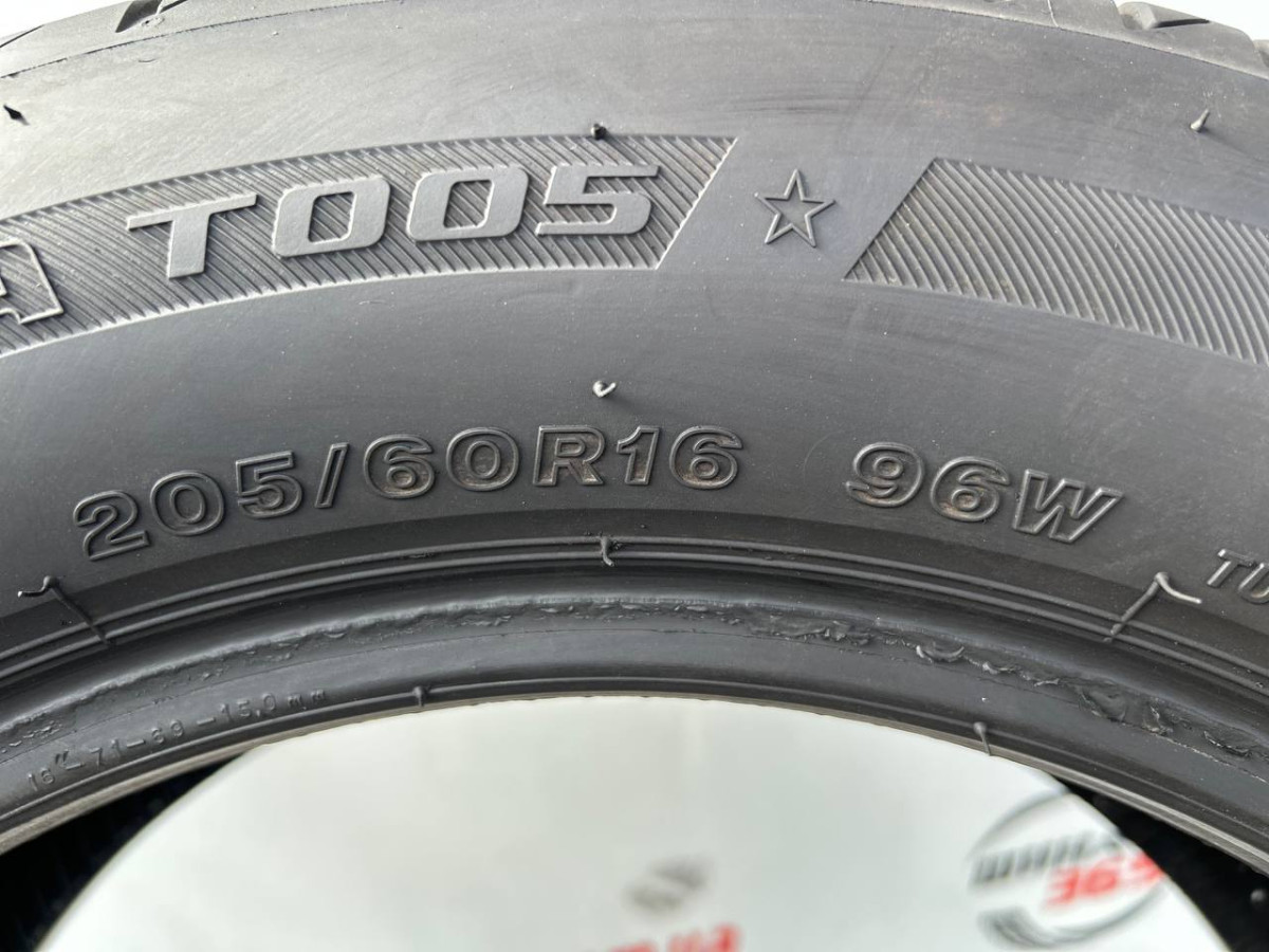 205/60 R16 BRIDGESTONE TURANZA T005 RUN FLAT 5mm
